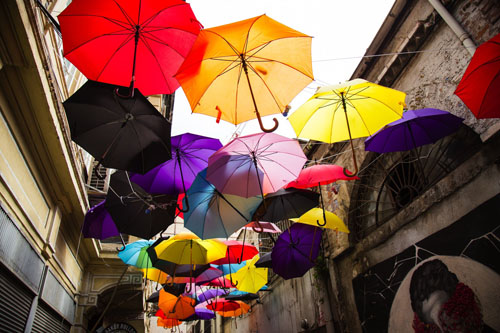 Piscología del color paraguas